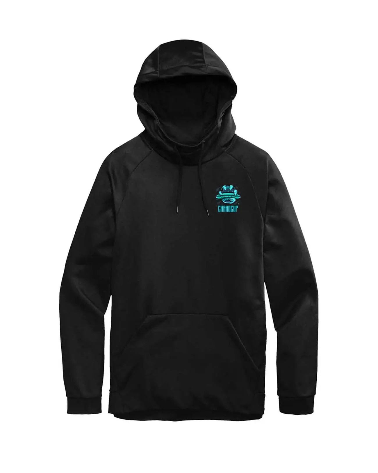 PITCHERS ONLY Changeup 2.0 Hoodie - Black with Glow in Dark Design Graphic Design, Baseball Hoodie