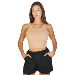 Ribbed Tank Top Basic Casual