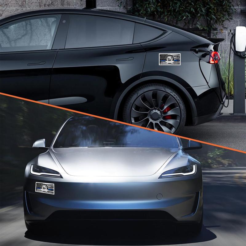 5/10 Pcs Thin Blue Line Sticker - Code 4, Thin Line Flag Car Decal - American Flag Thin Blue Line Decal for Cars, Truck Stickers, Windows, Laptop Vehicle Exterior Decorative Car Decal