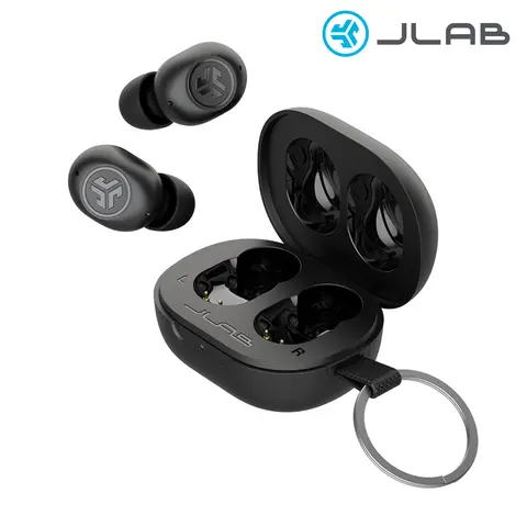 JLab JBuds Mini Earbuds | Smallest Bluetooth Earphones | IP55 Splash & Dust Proof | Touch Controls | 20HR Battery Life, | iPhone & Android | Earbuds For Sleeping | Keychain | Passive Noise Cancellation