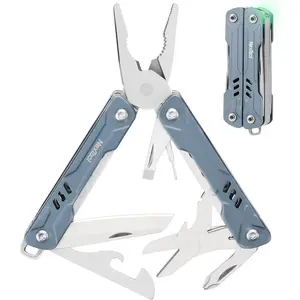 Mini Sailor S11 Keychain Multitool, 11-in-1 Compact EDC Pliers with Pocket Knife, Scissors & Screwdrivers, Lightweight Small Multitool for DIY, Travel, Camping, and Gift, Cool Gadget for Men
