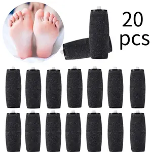 20Pcs Extra Coarse Replacement Roller Refill Heads Compatible with Amope Pedi Refills Electronic Foot File