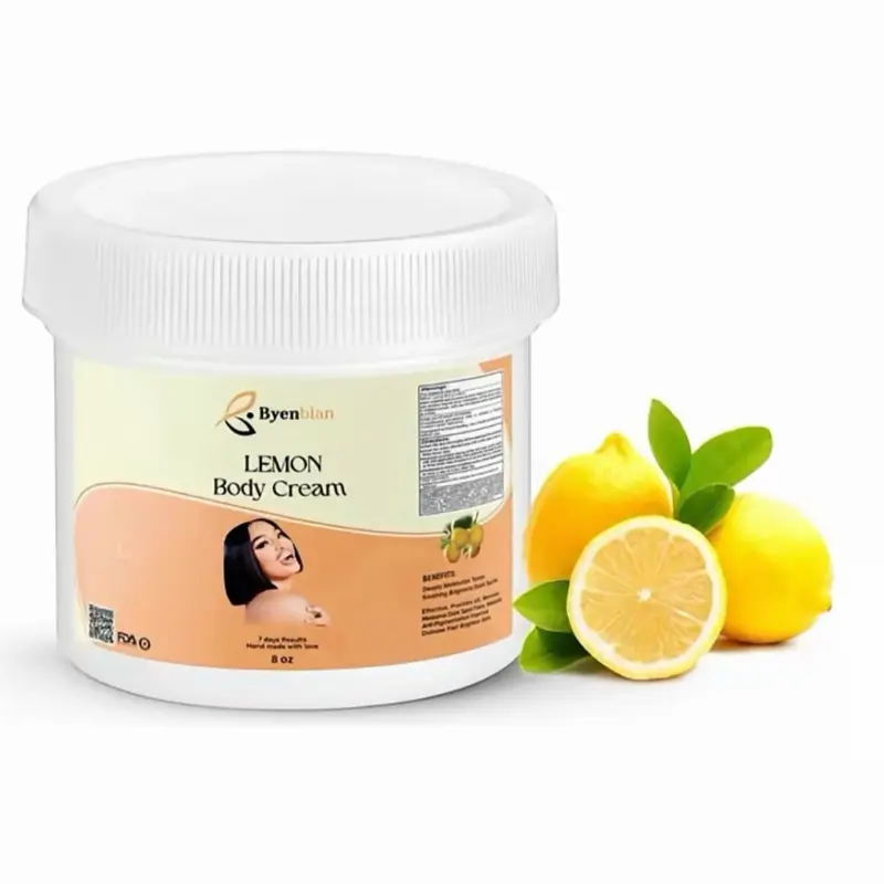 Byenblan- lemon citrus Glow Body Cream | Exfoliate Gently fast-absorbing moisturizer