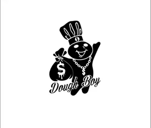 Dough Boy Decal Squatted Truck & Car Decal - High Quality Vinyl, Weather Resistant, Handmade in the US, Easy to Install with Adhesive Backing