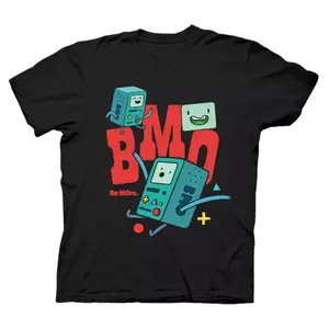 Adventure Time BMO Jumping Relaxed Fit Girls T-Shirt, VIntage Adventure Time Graphic Tee, BMO Shirt, For Men & Women, Unisex, Menswear Tops