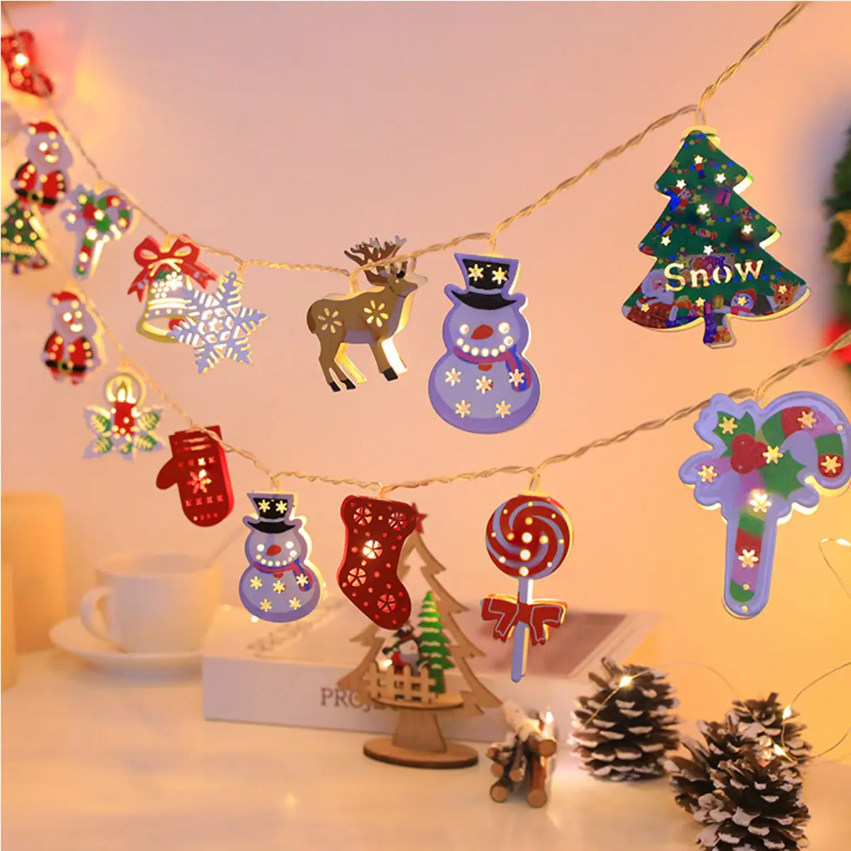 3 Meters 20 LED Christmas String Lights, Soft Warm Fairy Lights for Indoor & Outdoor Winter Holiday Xmas Decoration