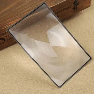 Hot 180X120mm  A5 Reading Glass Lens Plate Magnifying Convenient and Simple Glass Plate Book Bookmark Reading Tool Birthday Christmas Gift 2025