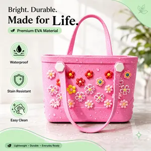 Stain-Resistant EVA Beach Tote for Moms - 28x11x21cm Durable & Waterproof Everyday Carry-All for Park, Beach & Errands