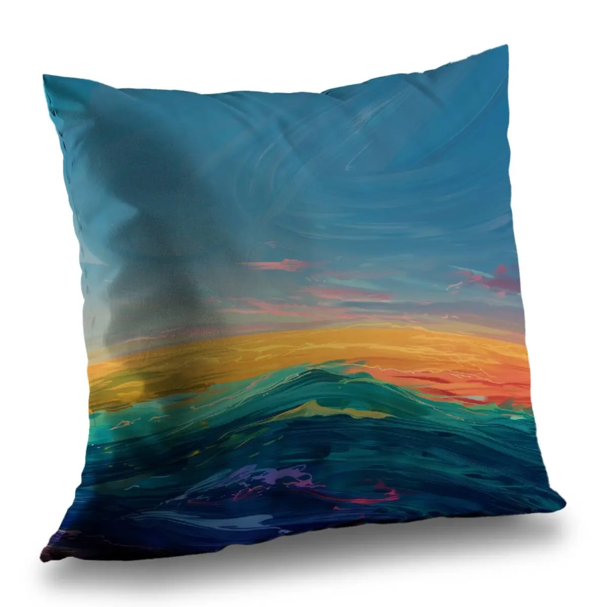 Conscious Sales C1PT26261H165M 26 x 26 in. Watercolors Green Polyester Twill Throw Pillow Insert - Decor