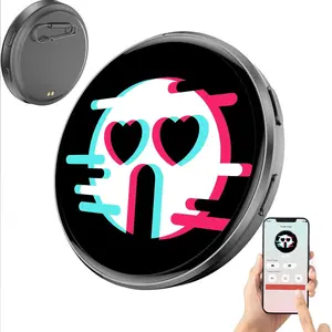 Smart Electronic Badge, Anime Peripheral Second-Screen APP Connection, Wireless Animation Image, Fashion Backpack & Clothing Accessory Gift
