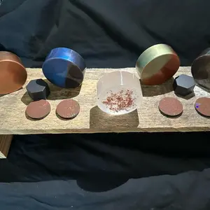 Orgonite EMF protection with powder Shungite, Quartz Crystals, and Atomized metals.