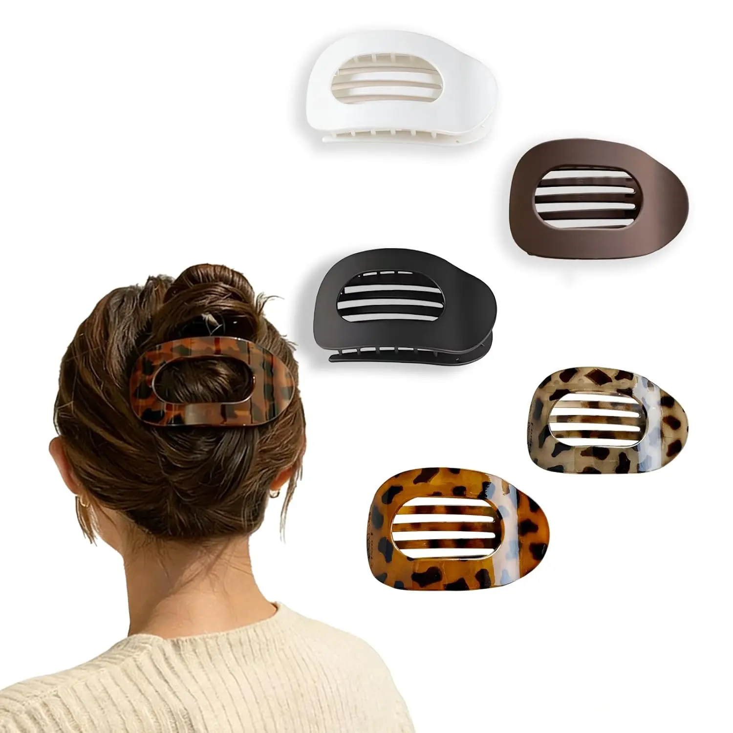 Elegant Hair Claw Clips for Women – Durable Non-Slip Claw Clips For Thick & Thin Hair, Lightweight & Stylish – Perfect for Everyday Styling, Parties & Special Occasions