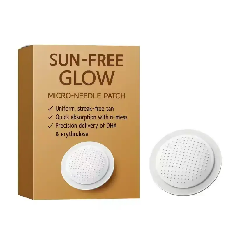 Sunless Tanning Microneedle Patches – Pack of 10 | Sun-Free Glow, Seamless Tanning Aid | Self-Tan Patches for a Natural, Streak-Free Tan