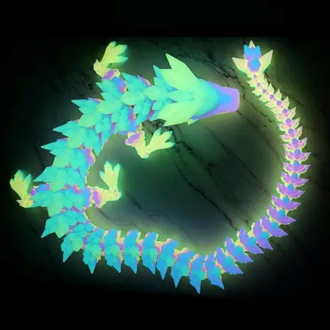 Crystal Dragon 14-16 inch 3d print crystal dragon