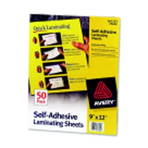 Avery Self Adhesive Lamination Sheets, Pack of 50
