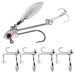10-Pack 4X Strong Treble Hooks for Fishing – Sharp Barbed, High Carbon Steel, Round Bend Hooks for Freshwater & Saltwater Lures