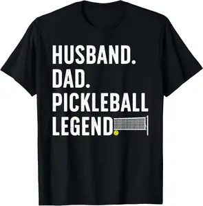 100% Cotton Pickleball Art For Husband Men Pickle Ball Pickleball Lover T-Shirt