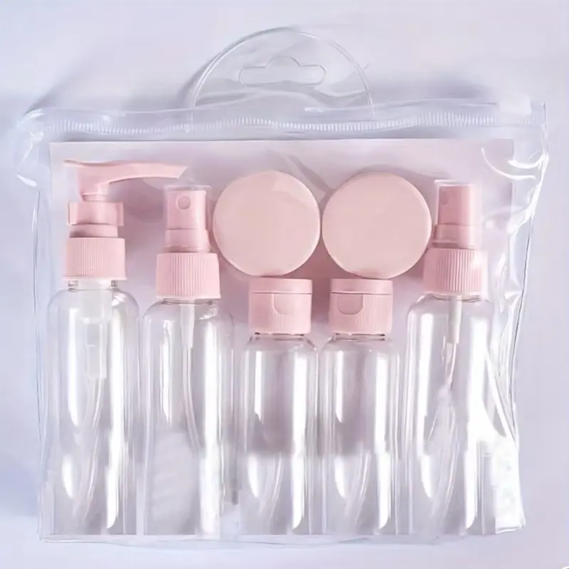 Travel Toiletry Bottle Set, Portable Leak-Proof Refillable Containers Kit for Shampoo, Conditioner, Cosmetic Samples, Travel Organizer Essentials