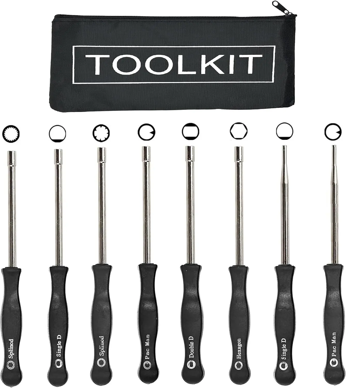 Carburetor Adjustment Tool Kit for Common 2 Cycle Carburator Engine - Carburetor Adjustment Tool Set Carburetor Tune up Adjusting Tool (8pcs)