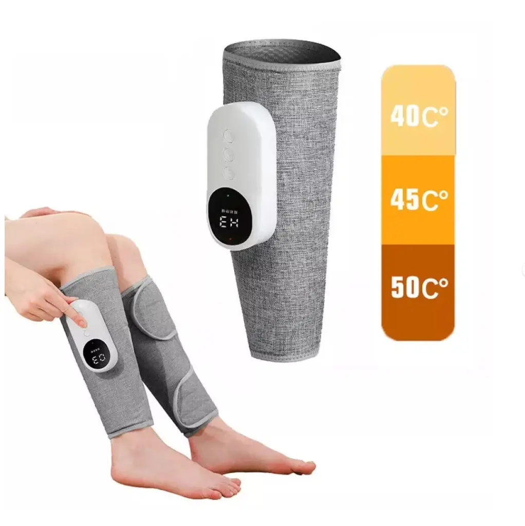 1PCS Cordless Heat Massage Device – Multi-Mode Leg Massager with Air Compression, Adjustable Portable for Calf Pain Relief, Home & Office Use, Deep Relaxation, Rechargeable, Ergonomic Design, Ideal Recovery Tool for Daily Self-Care