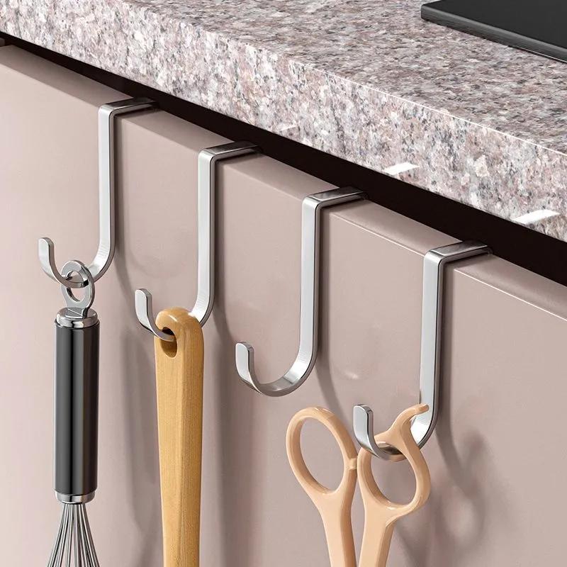 Over Cabinet Door Hook & Wardrobe Door Hook, Stainless Steel Hanging Hooks for Towels, Bags, Clothes – Bathroom Door Hooks for Towels, Kitchen Cabinet Hooks, Wardrobe Hooks, Dorm Room Hangers (5PCS) Over Cabinet Door Hook & Wardrobe Door Hook, Stainless Steel Hanging Hooks for Towels, Bags, Clothes – Bathroom Door Hooks for Towels, Kitchen Cabinet Hooks, Wardrobe Hooks, Dorm Room Hangers (5PCS)