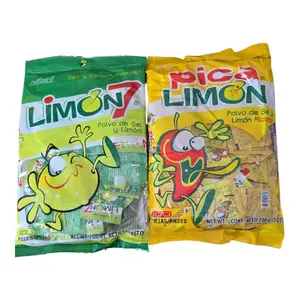 Limon 7 Salt & Lemon Powder 100 Pieces 170g or Pica Limón Spicy Lemon Powder 100 Pieces 200g Snack Pack