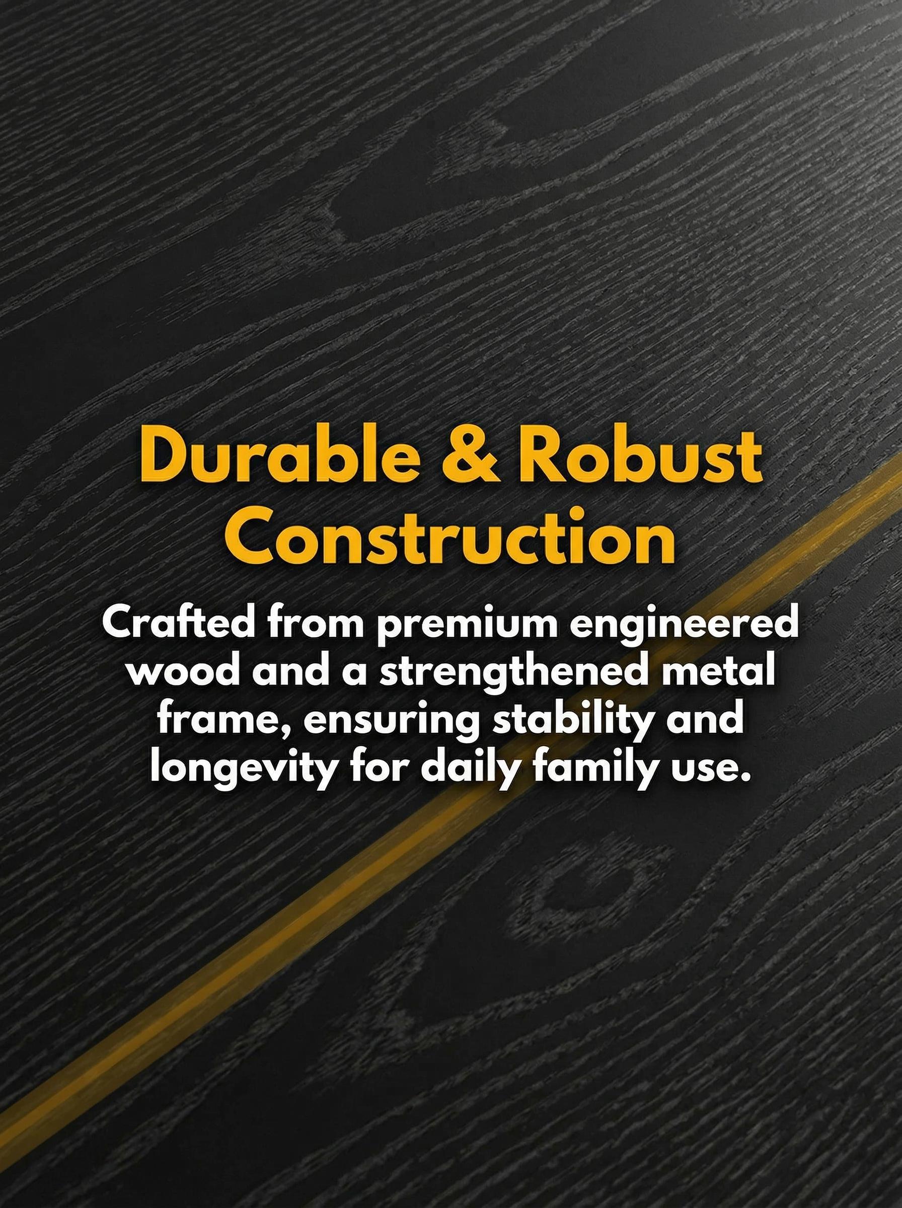 YJ-Garvee 5-piece dining set for 4 people featuring a wooden table (110 x 70 x 76 cm) and 4 padded chairs with beveled edges, designed for small spaces and modern dining areas in natural finish