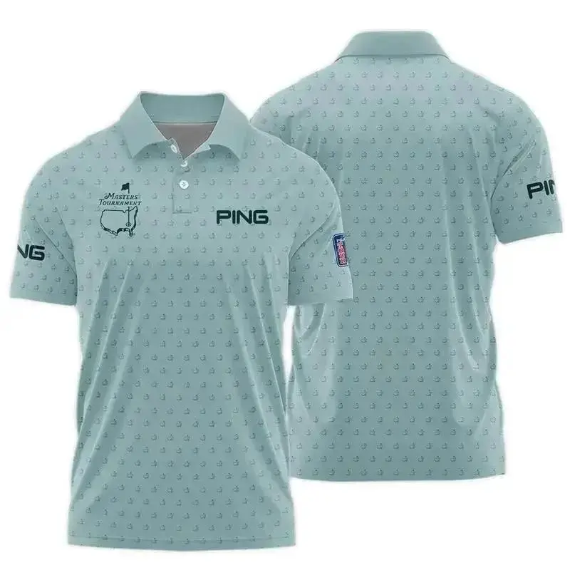 Mens Masters Inspired Golf Polo Shirt Classic Tournament Style