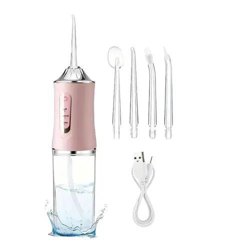 Portable Electric Water Flosser for Adults & Kids, Cordless Water Flosser, Fda Registered Oral Care Dental Tool with Built-In Lithium Battery, New Condition, Water Dental Flossers