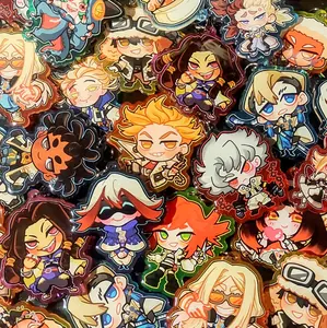 Anime Style Acrylic Keychain – Epoxy Cute Character Charm, Kawaii Manga Keyring, Aesthetic Bag Charm Gift