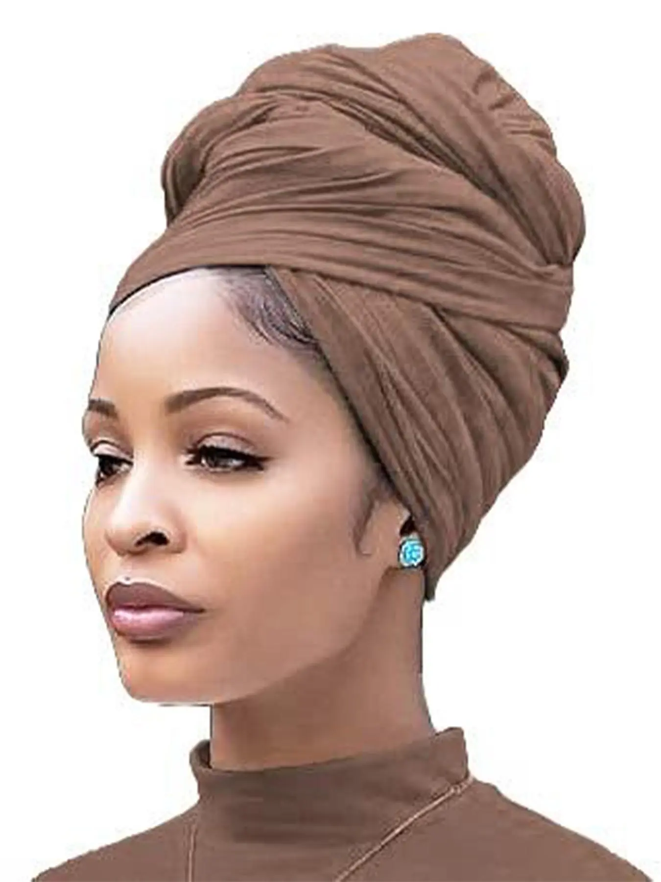 Women's Solid Color Turban Hat, Casual Trendy Minimalist Turban Hat, Turban Wrap, Head Wraps, Head Scarf Turbans, Fashionable Clothes Accessories for Daily & Party Wear