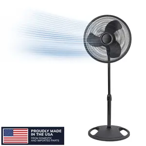 Best Selling Standing Fan 16 Inch, Adjustable Pedestal Fan for Whole Room Cooling