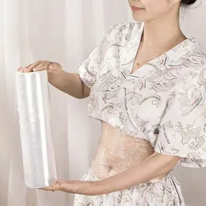 Enhanced Sweat Sports Wrap Belt, Transparent, Width 15/20/30cm, Length 200m, Suitable for Running and Weight Loss, Pe Material