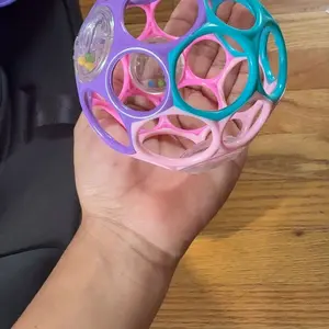 Colorful Baby Teether Rattle Ball, 1 Count Soft Baby Tactile Training Balls, Baby Grasping Ball Toys, Newborn Birthday Gifts, Soft Ball Design, Magic Ball