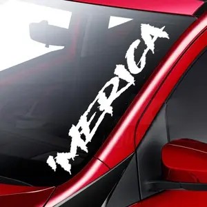 Merica Car Sticker Decal, Truck, Windshield Banner Vinyl Sticker, 20 x 4 inches