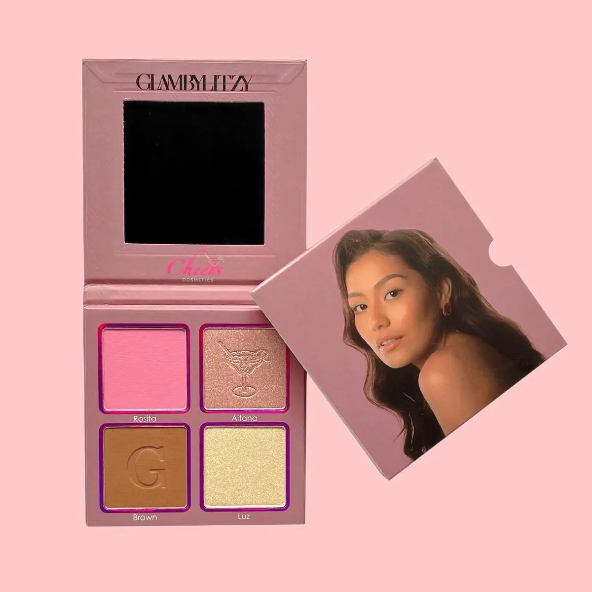 Face Palette Glambylitzy & Cheers Cosmetics False Eyelashes