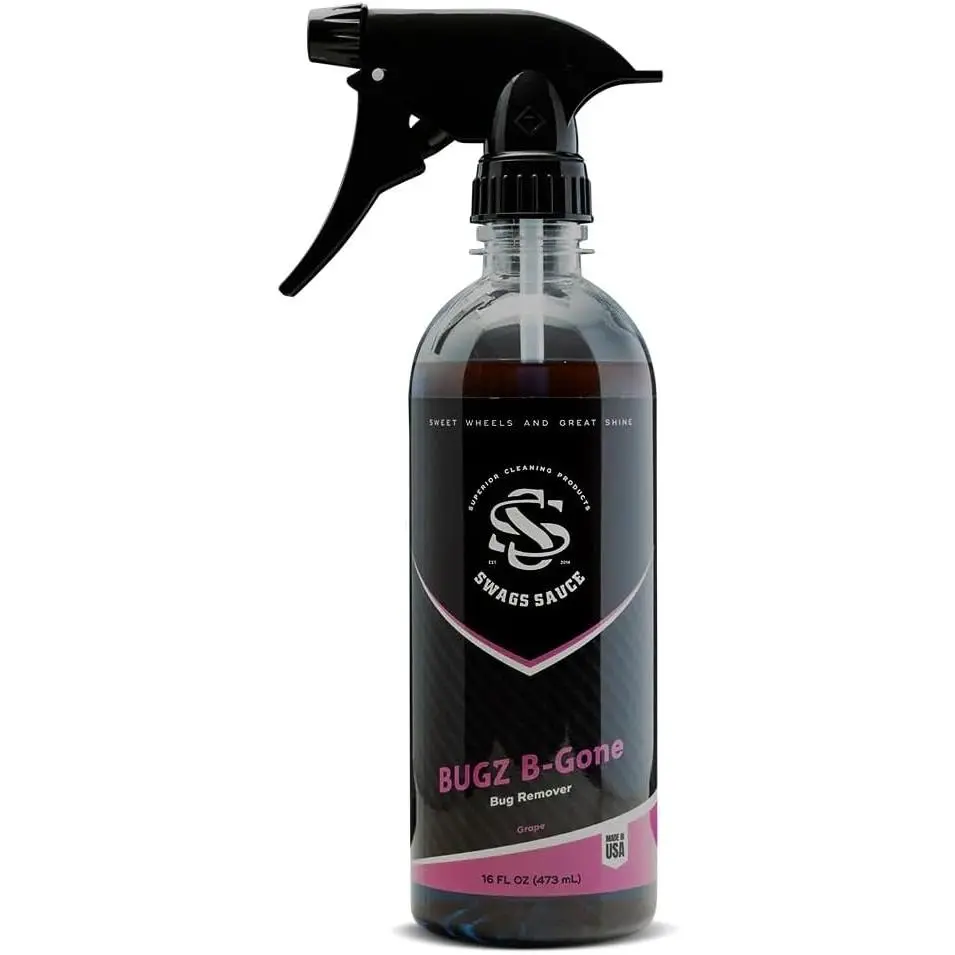 Bugz B-Gone | Grape Scent | Bug Remover 16oz bottle by - Designed to break down bug residues on contact, making it easier to wash away with minimal scrubbing.