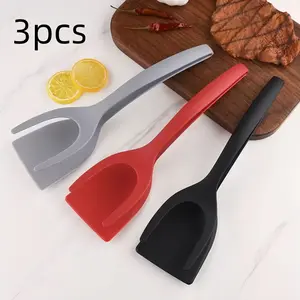 High Temperature Resistant Nylon Grill Spatula Set, Non-Stick BBQ Tools for Cooking Fish Steak Bread, Multi-Functional Outdoor Grilling Accessories