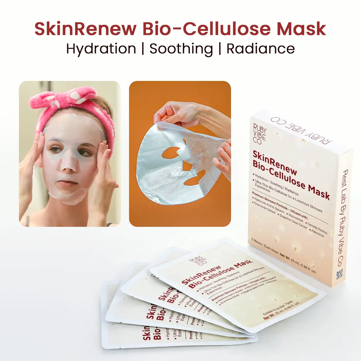 SkinRenew Bio-Cellulose Mask - Single (1pc) - Free Gift