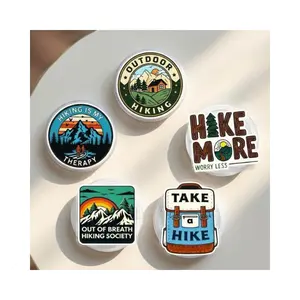 Hiking MagSafe Phone Grip, Outdoor Adventure Pop Socket, Nature Lover Phone Holder, Motivational Hike Accessory, Magnetic Phone Stand, Camping Gift