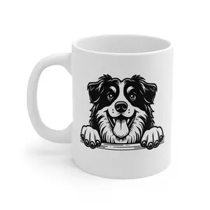 Australian Shepherd 11 oz Ceramic Mug - Perfect Gift for Dog Lovers - Beverage, Washable Cup - Drinkware, Cup