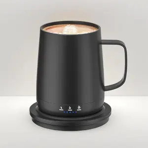 Smart Self-Heating 14oz Temperature Control Coffee Mug Hot up to 150°F Rechargeable with 6H Battery Life Black Ideal Gift for Coffee Lovers