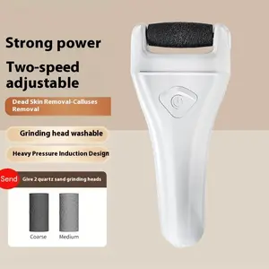Electric Foot Callus Remover Rechargeable Portable Electronic Foot File Pedicure Tool Electric Callus Remover Foot Scrubber Set Professional Foot Care Ideal Gift for Dead Skin, Hard Skin, Cracked Skin