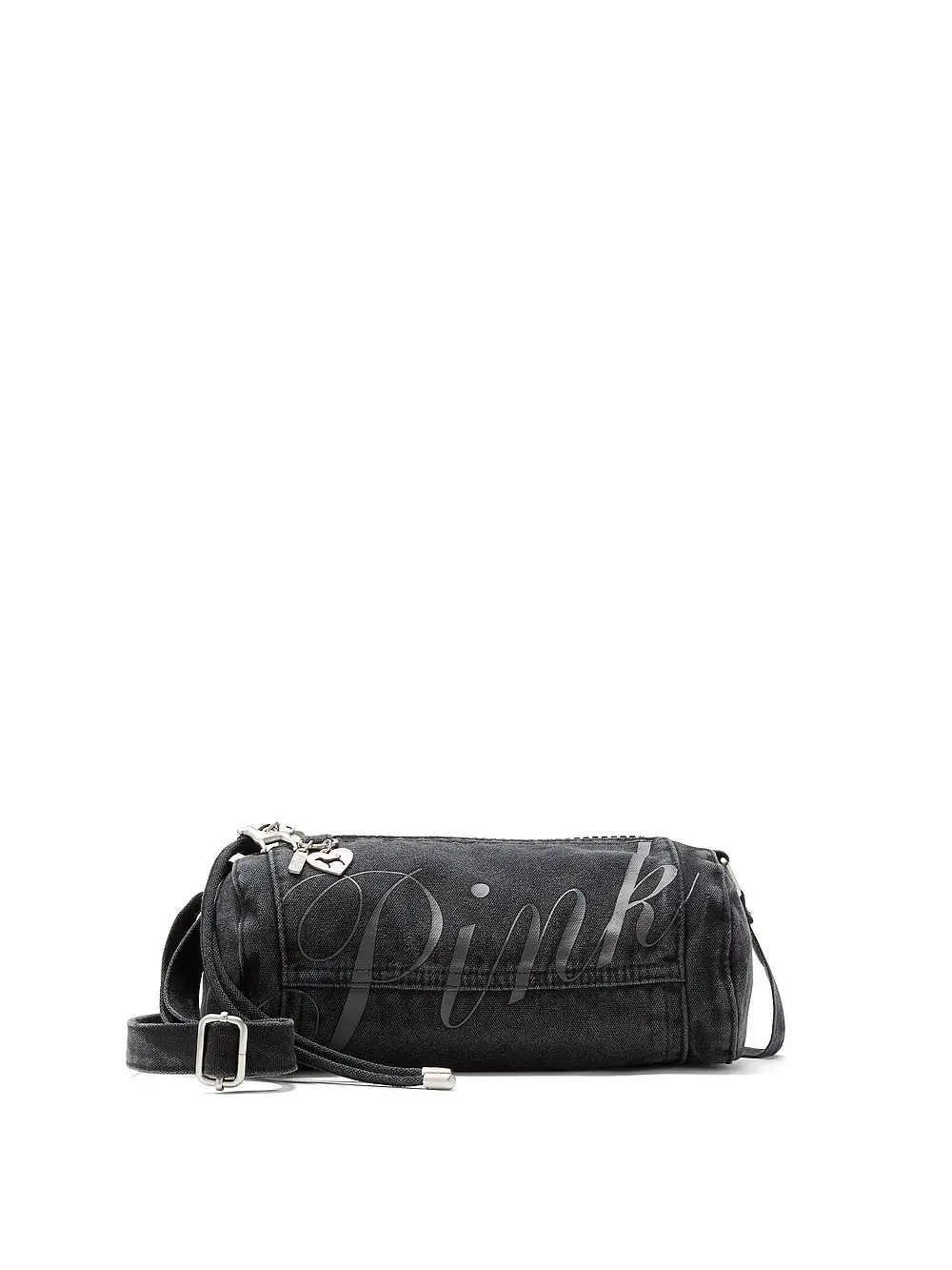 PINK Canvas Rolled Duffle Shoulder Bag
