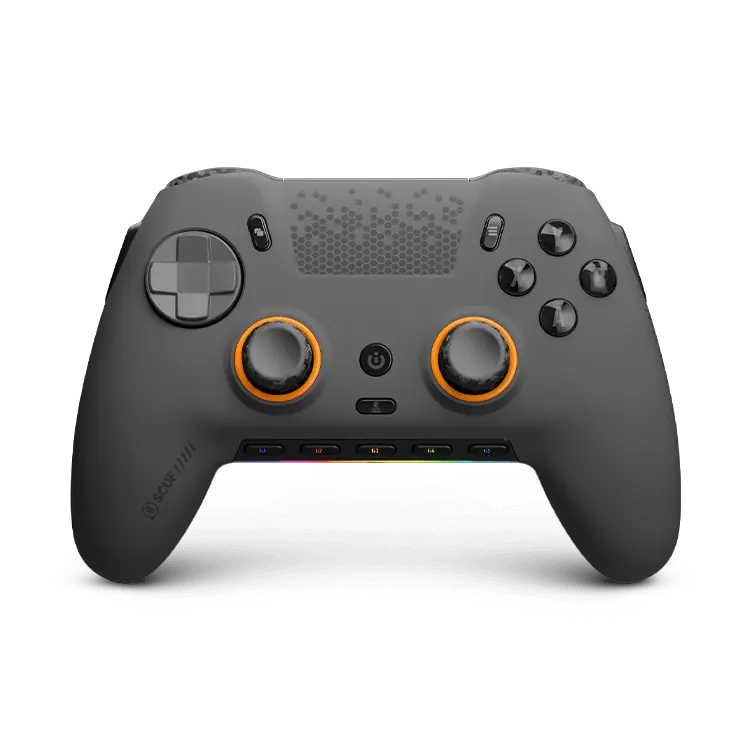 SCUF Envision Pro V2 With Hall Effect Steel Gray | 4 Customizable Rear Paddles, Hall Effect Thumbsticks, 5 Programmable G-Keys