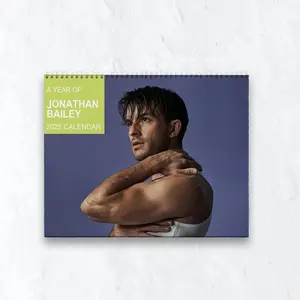 Jonathan Bailey 2026 Calendar, Funny Celebrity Wall Planner, Actor Fan Gift for Her, Celebrity Crush Merch, New Year Holiday Gift