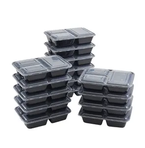 30 Piece 3 Compartment Meal Prep Food Storage Containers - Versatile Storage Solution for Various Meal Preparation Needs