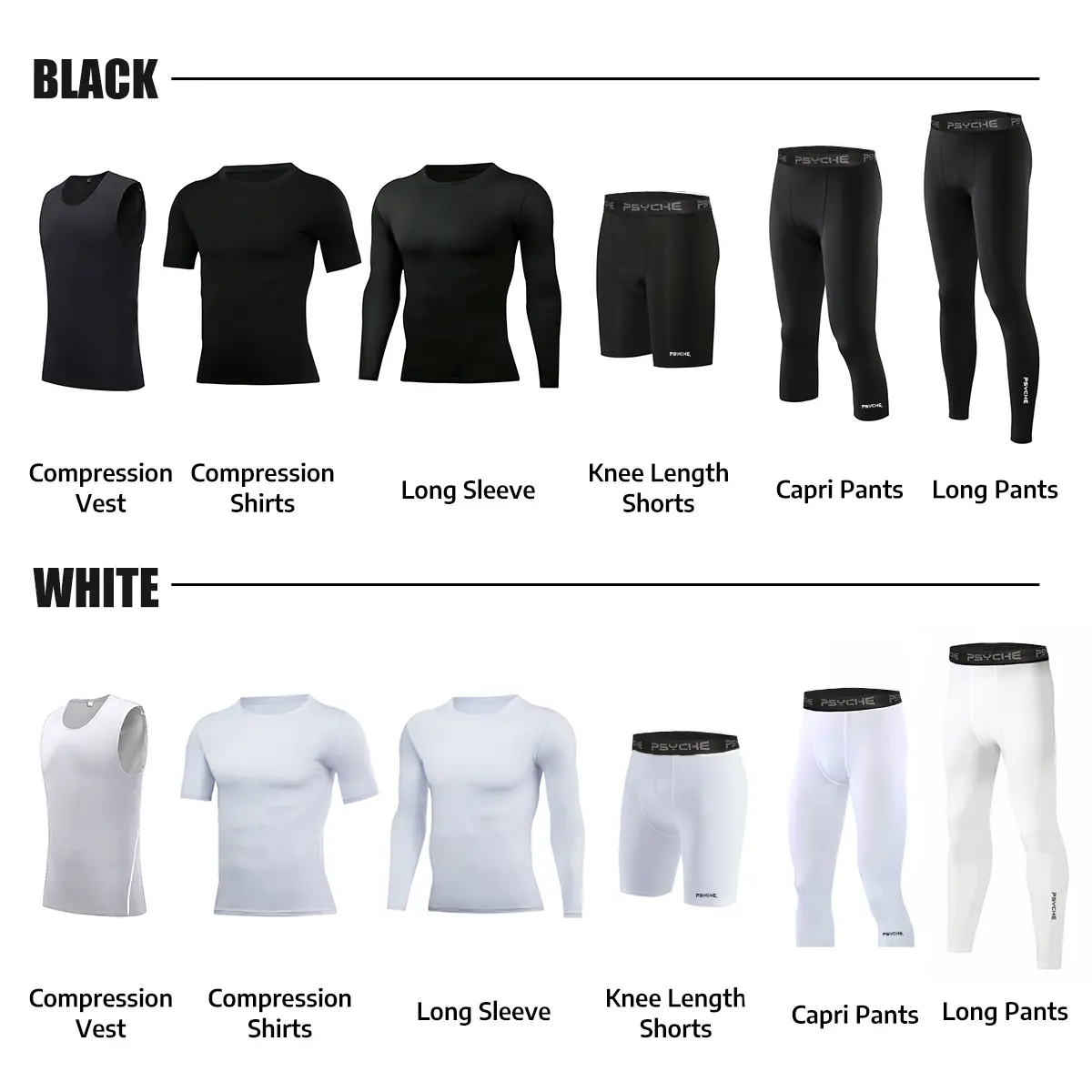 Buy 1 Take 1 PSYCHE Compression Pants Shirt Sports Shorts Shorts Casual Sports Pants For Gym Workout Running Men's Sport & Outdoor Basketball Base Laye