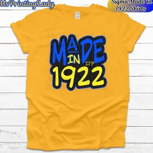 Sigma Made In 1922 Unisex Shirts-Sigma Gamma Rho-Pretty Poodles Unisex Shirts