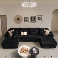 Black Plush Corduroy